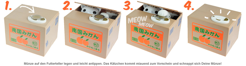 Katzen Spardose - Kitty Bank 1556 - 1