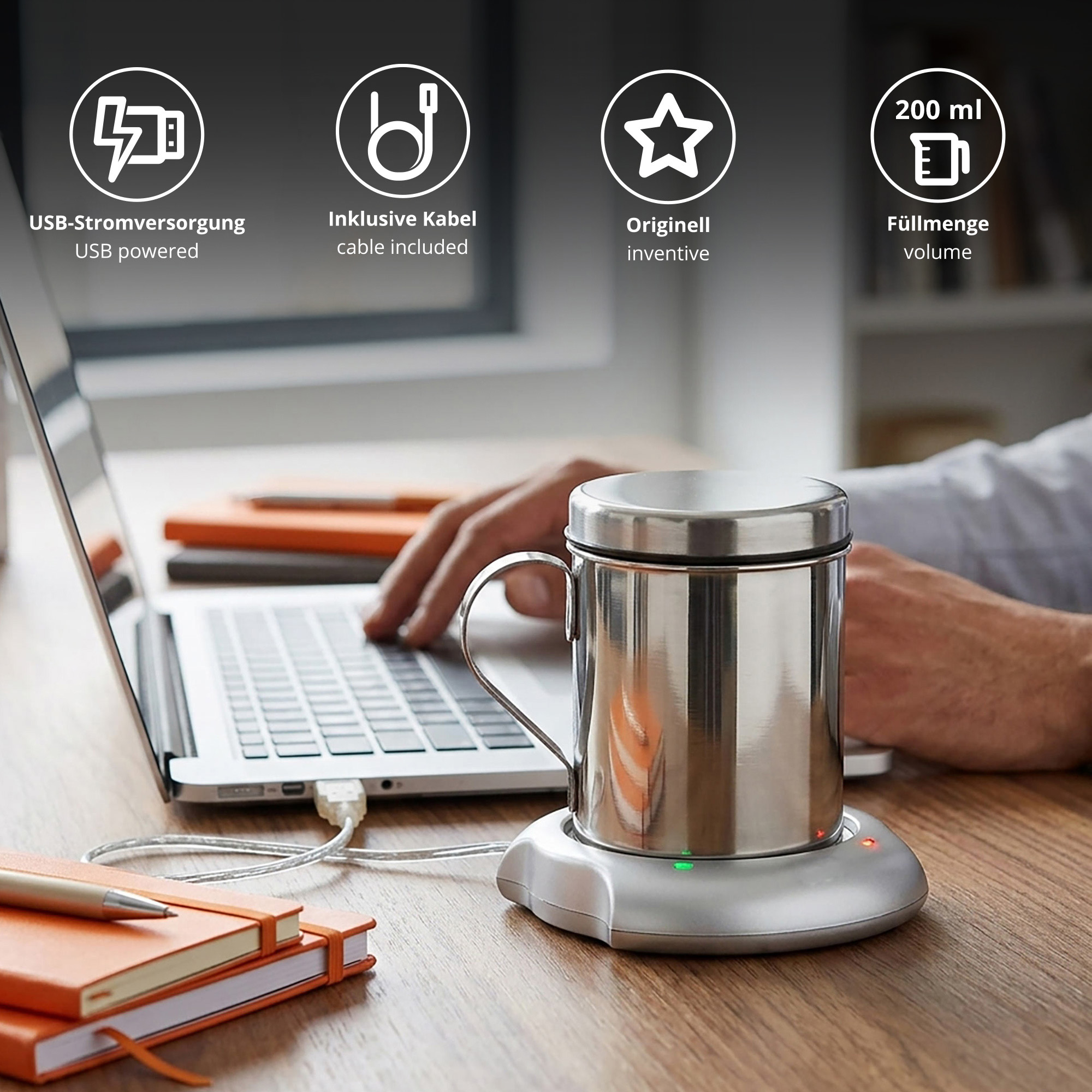USB Tassenwärmer inkl. Tasse