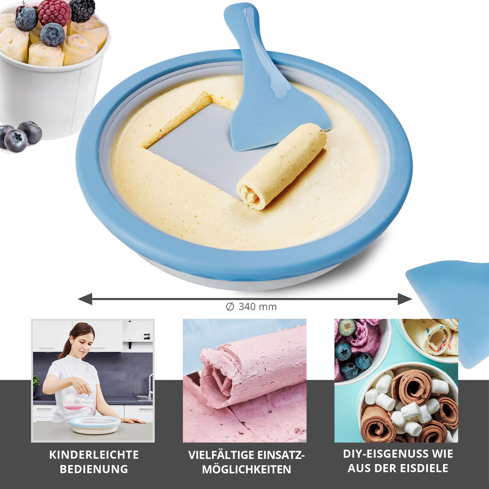 Ice Rolls selber machen - DIY Set Blau