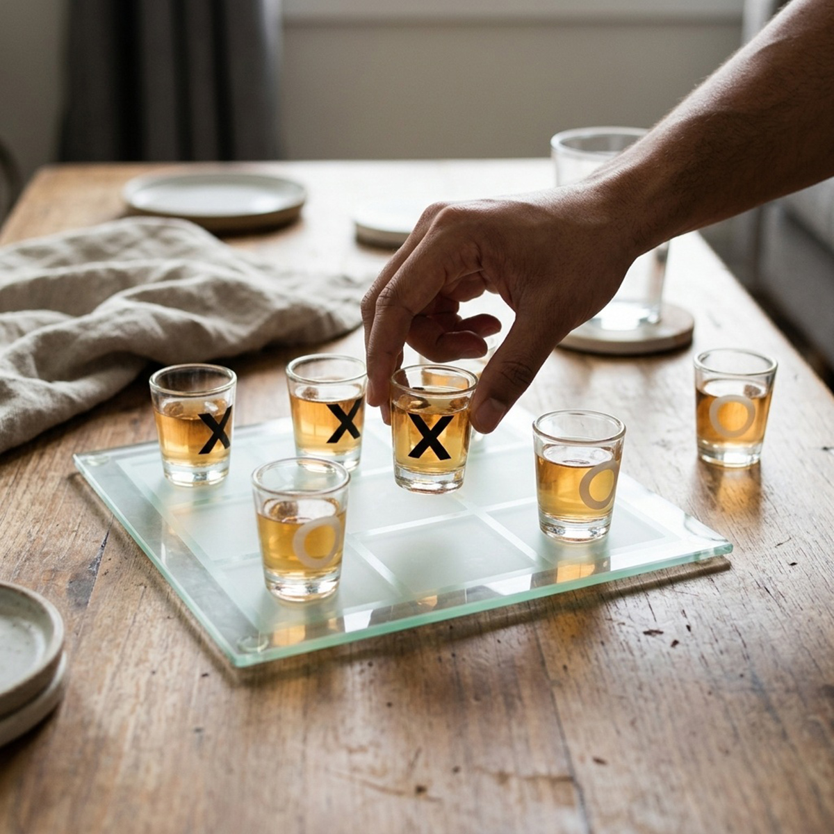 Party Trinkspiel - Tic-Tac-Toe