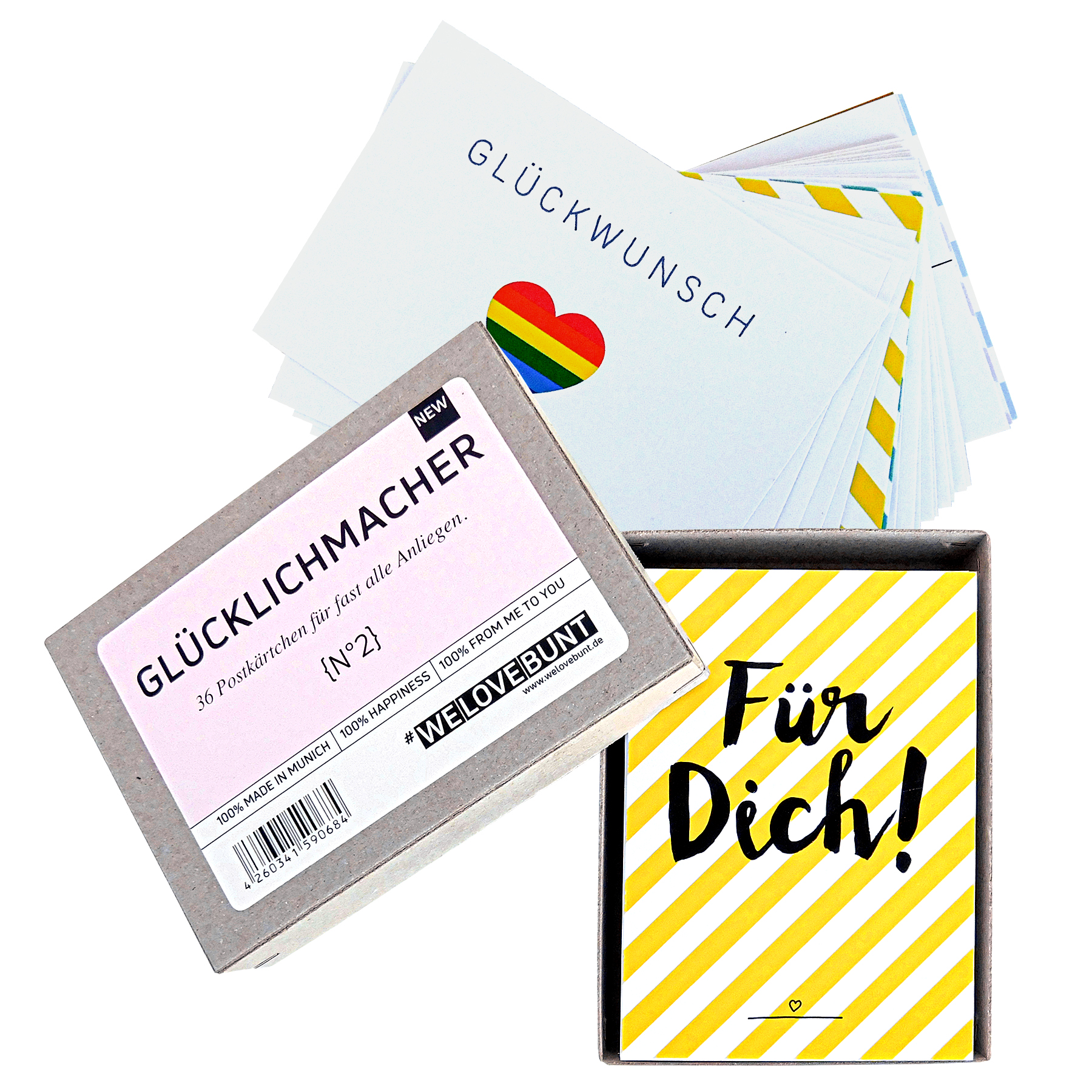 Glücklichmacher Box - 36 Karten für fast alle Anliegen