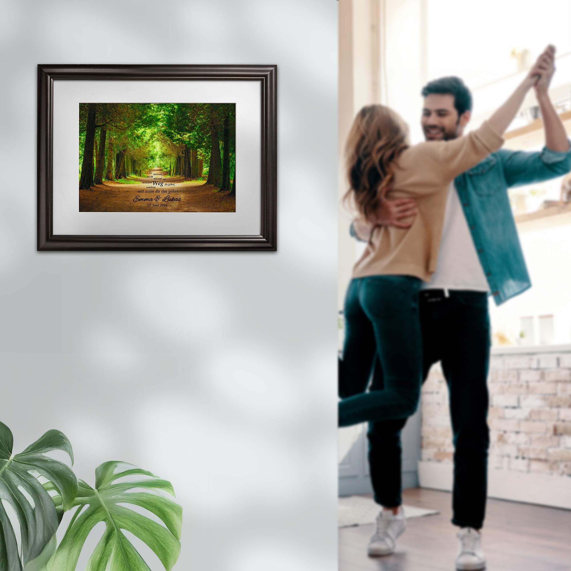 Gemeinsamer Weg Frühlingsbild - personalisiert Gemeinsamer Weg Frühlingsbild - personalisiert