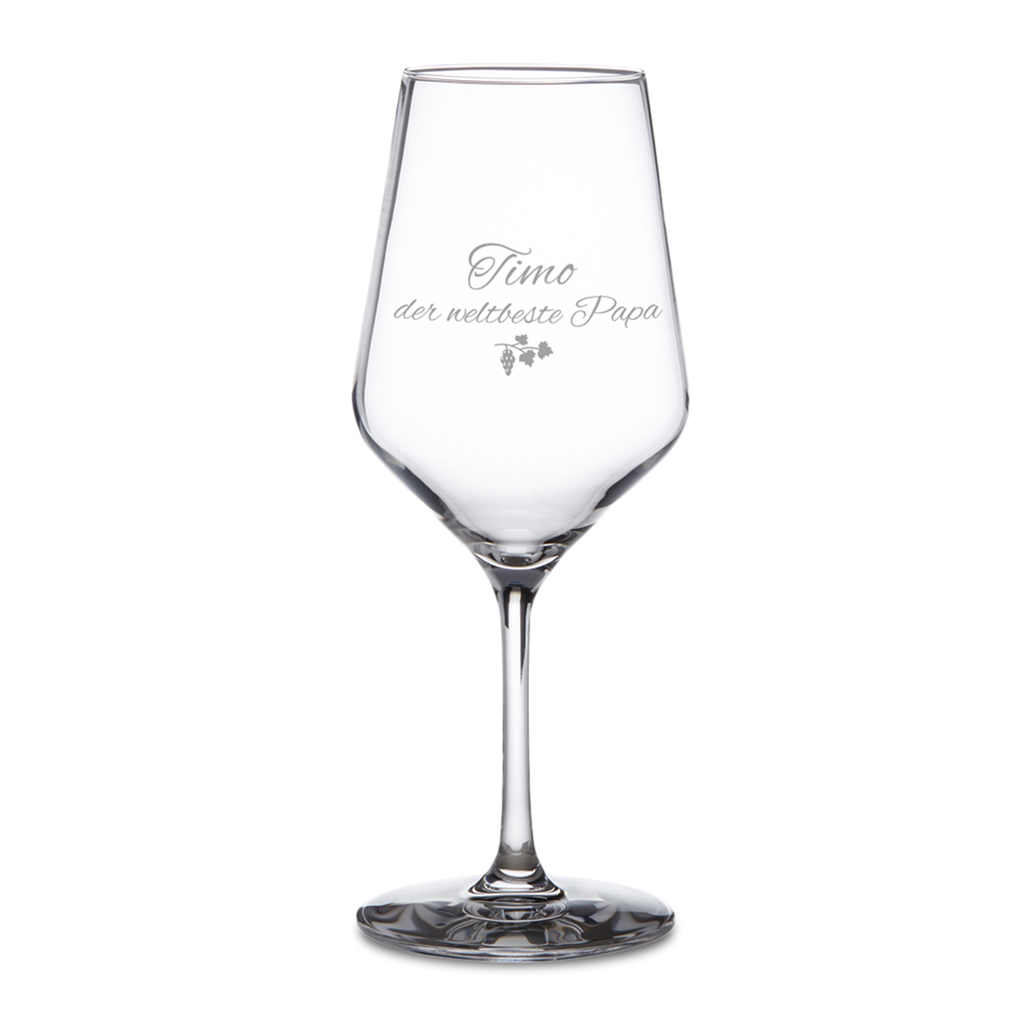 Weißweinglas mit Gravur - Bester Papa 1516 - 1