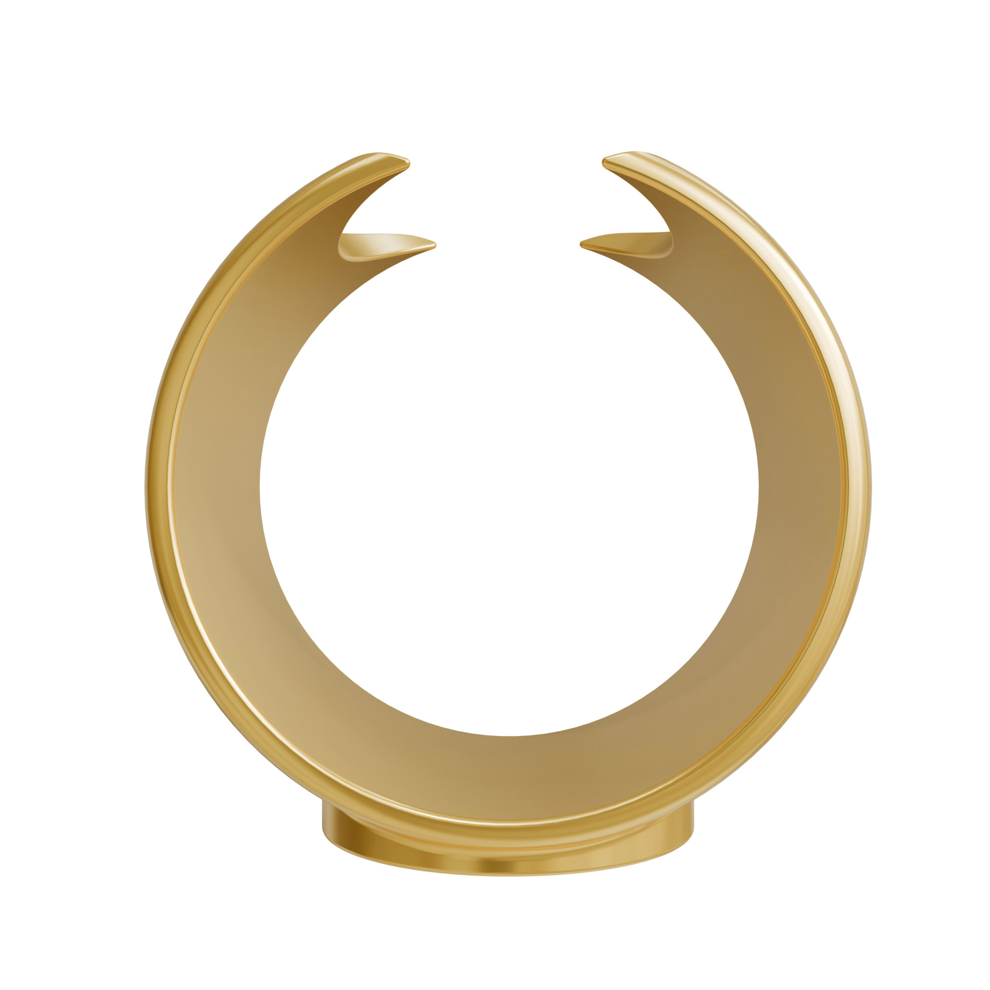 Diamantkristall Halter - Displayständer in Ring Optik Gold