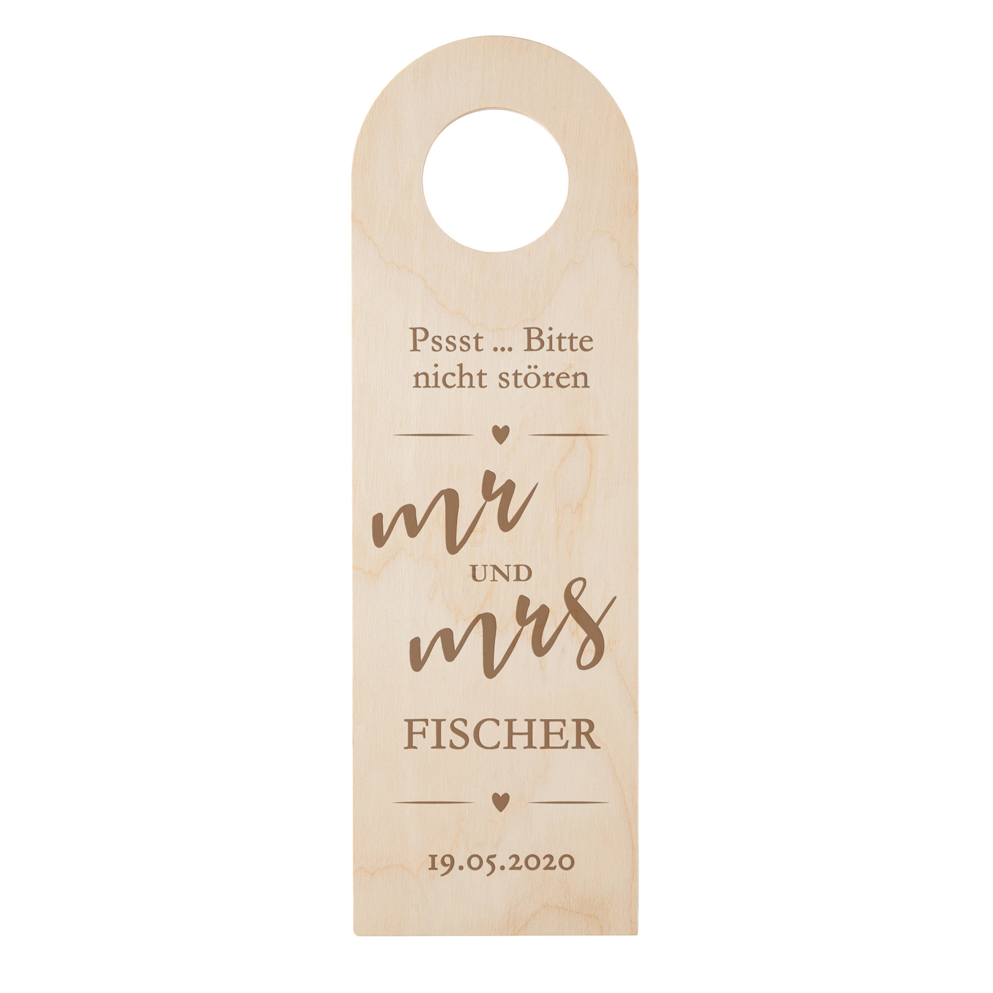 Türhänger mit Gravur - Mr und Mrs 4059 - 1