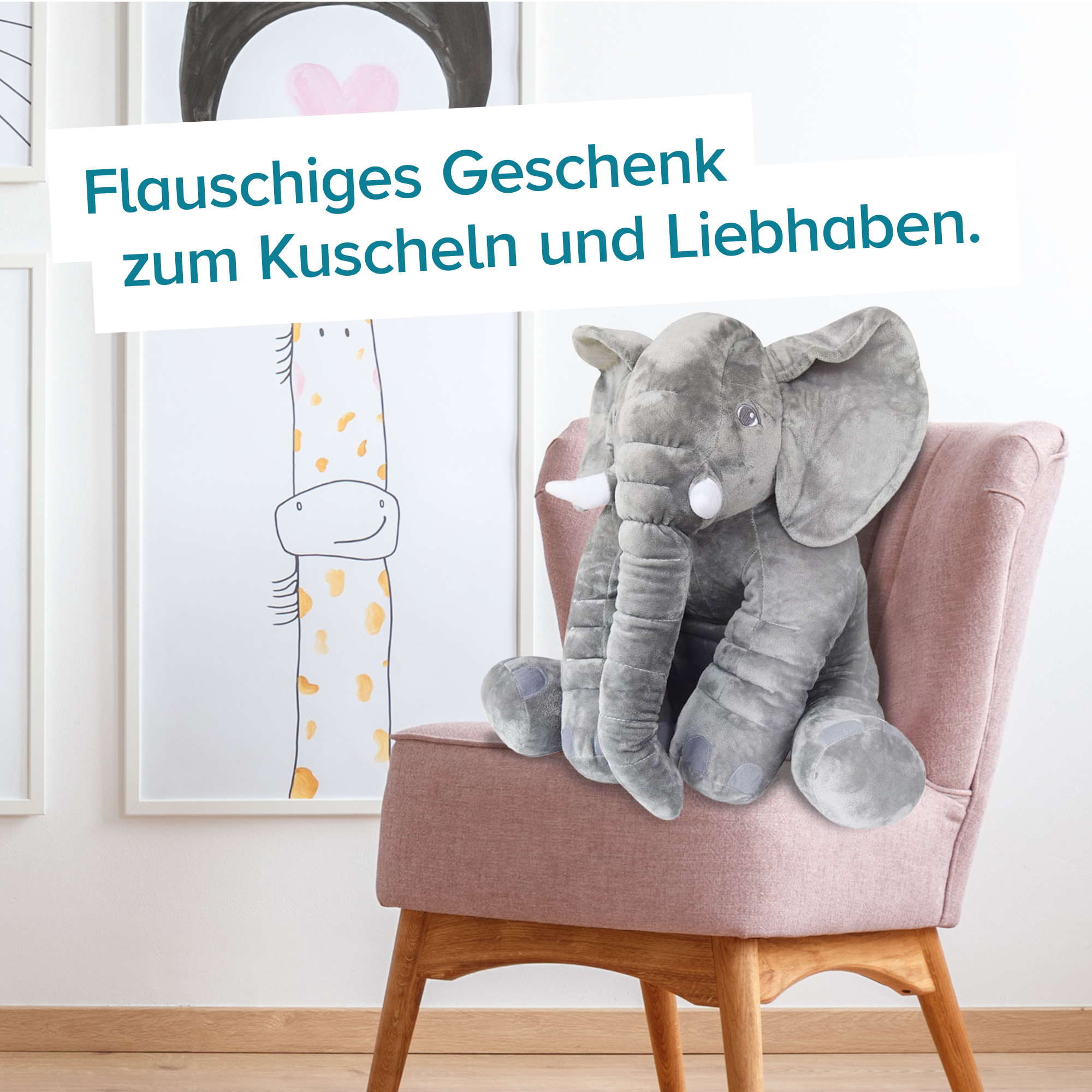 Baby Kuschelkissen - Elefant