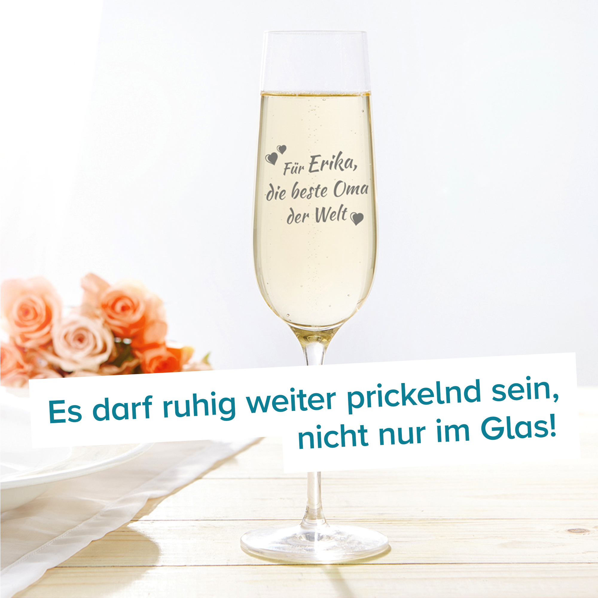 Sektglas mit Gravur - Beste Oma 2205 - 6