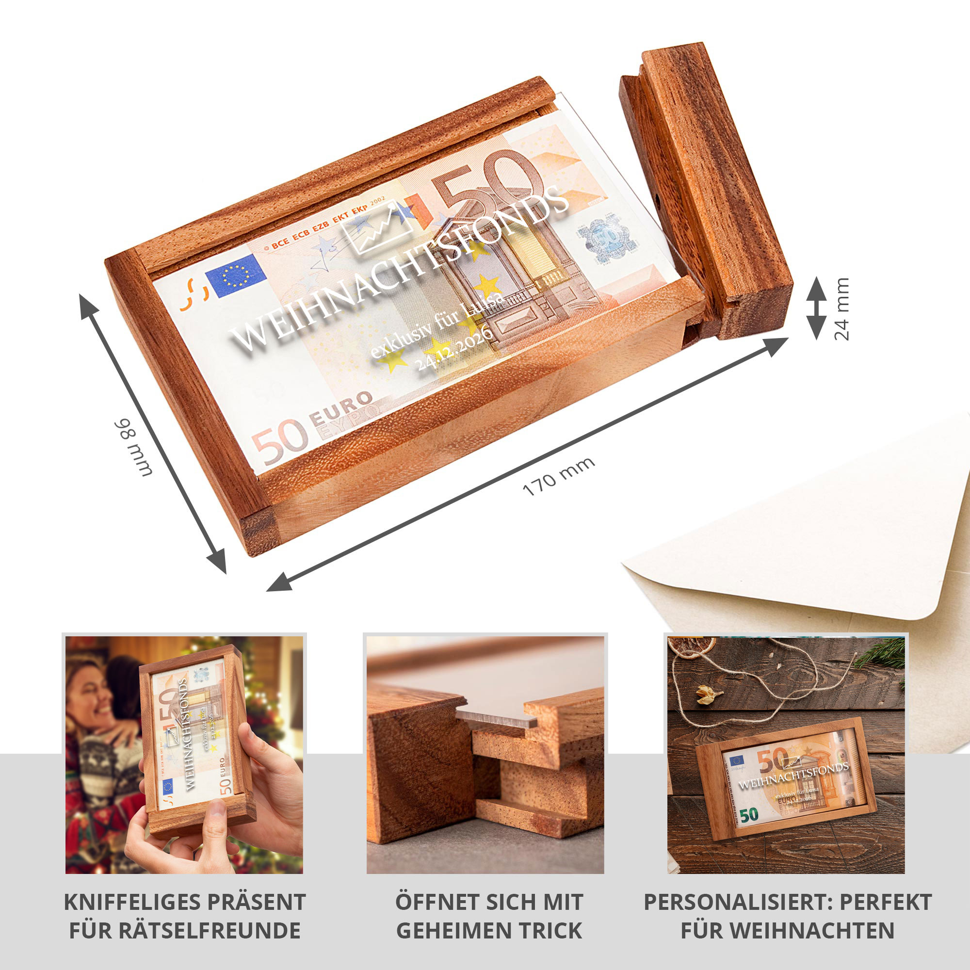 Magische Geldgeschenkbox - Weihnachtsfonds Magische Geldgeschenkbox - Weihnachtsfonds