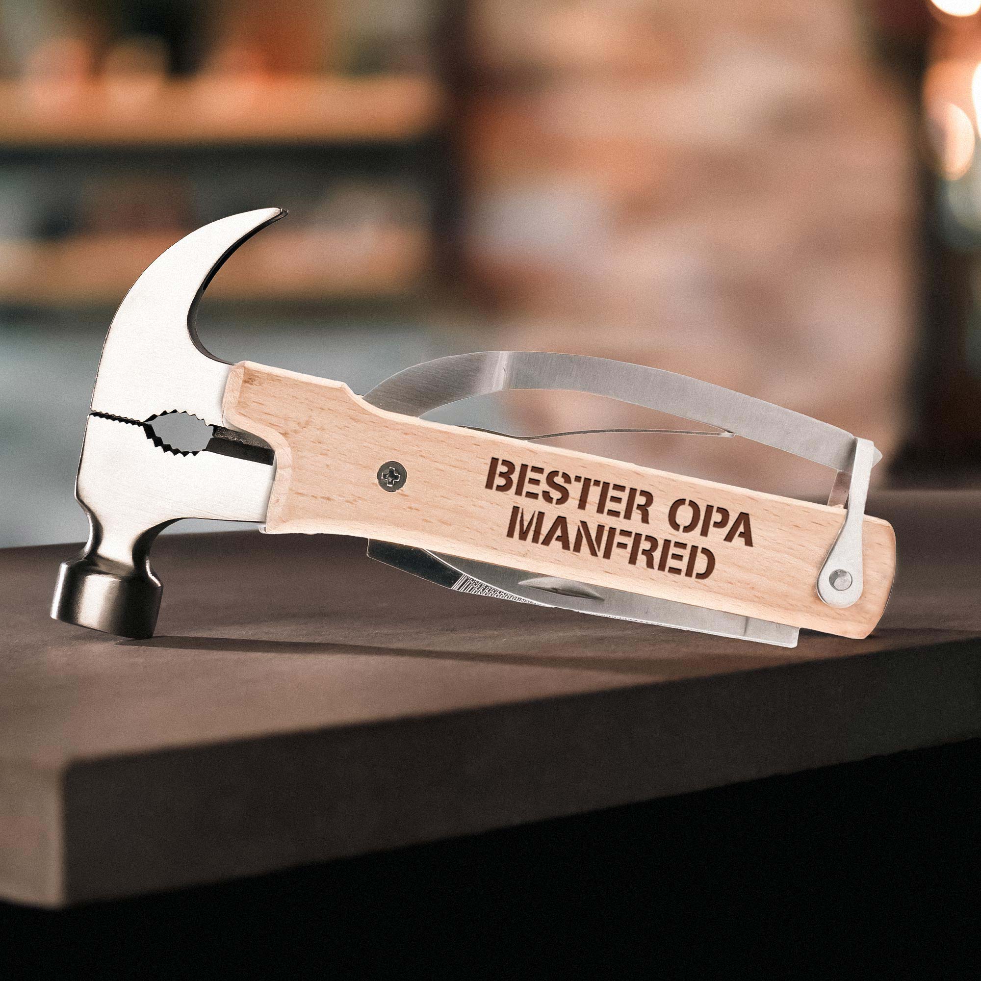 Holz Hammer Multifunktionswerkzeug - Bester Opa Holz Hammer Multifunktionswerkzeug - Bester Opa