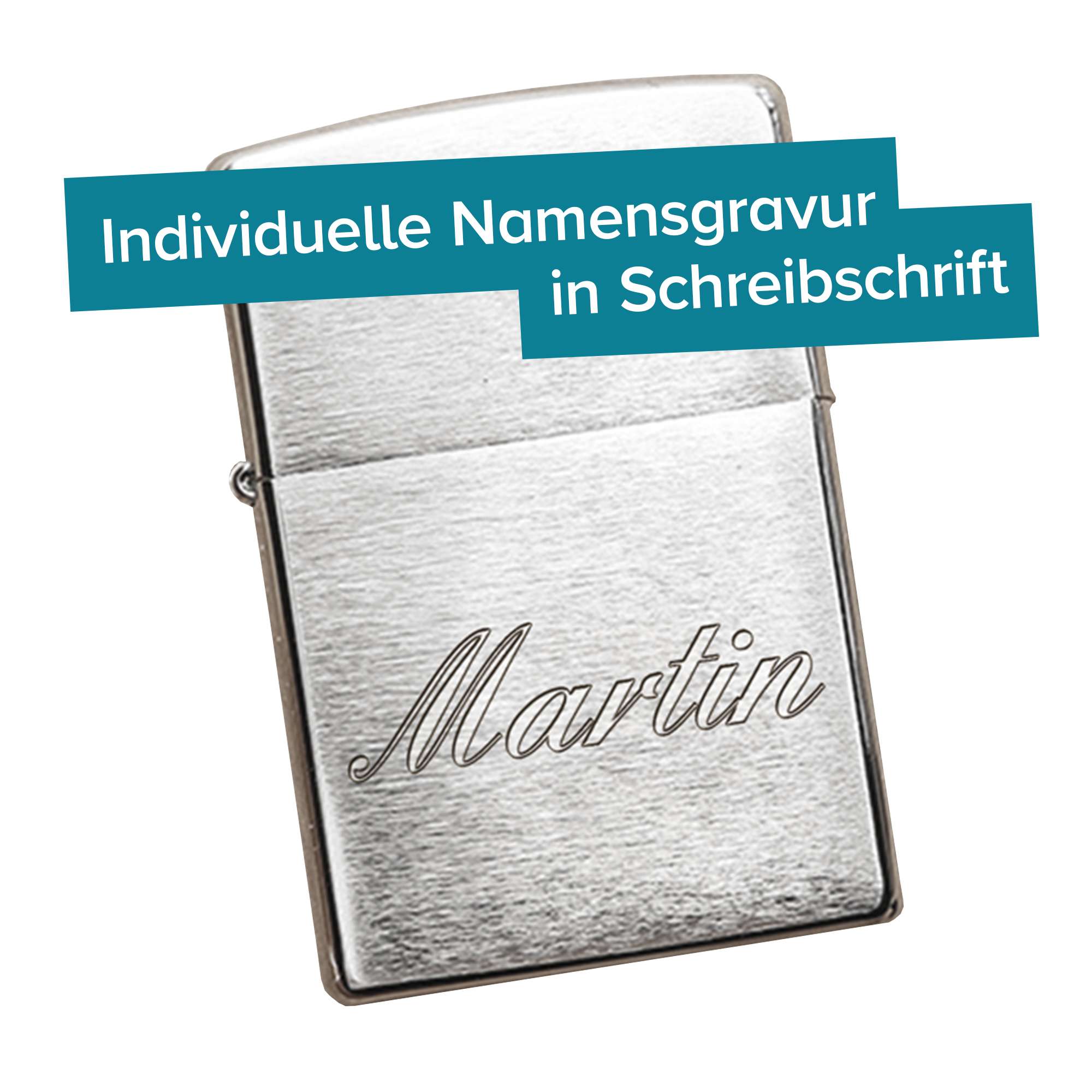 Zippo Feuerzeug mit Gravur - Name Kursiv 4149 - 4