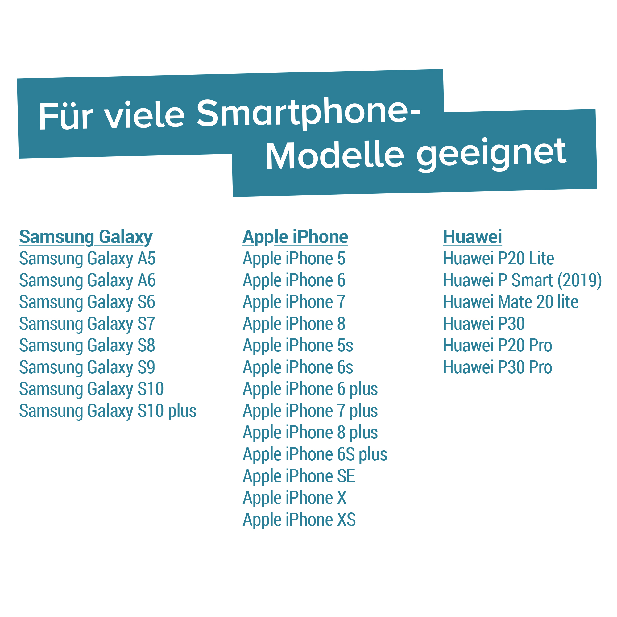 Personalisierte Smartphone Kette - 3 Farben 3985 - 10