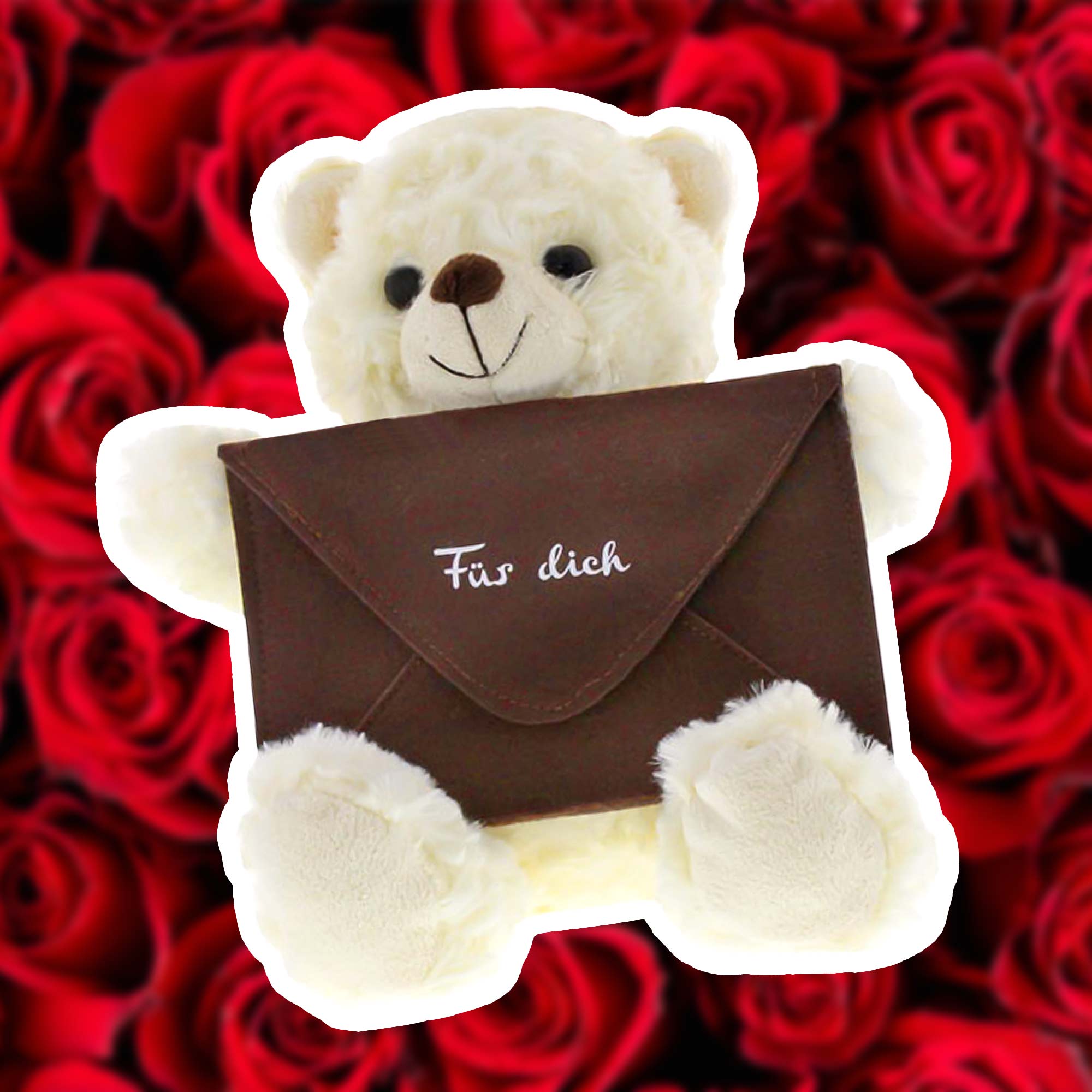 Botschaftsbär - brauner Umschlag