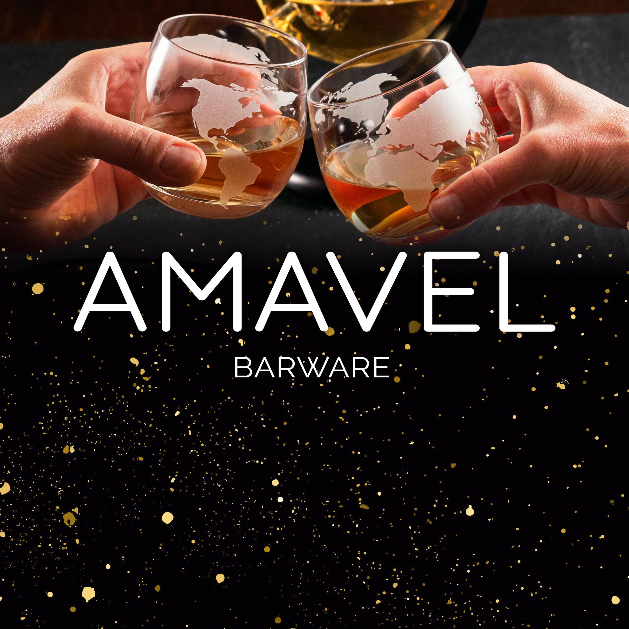 Whisky Set mit Globus Karaffe mit Gravur und 2 Gläsern - Segelschiff