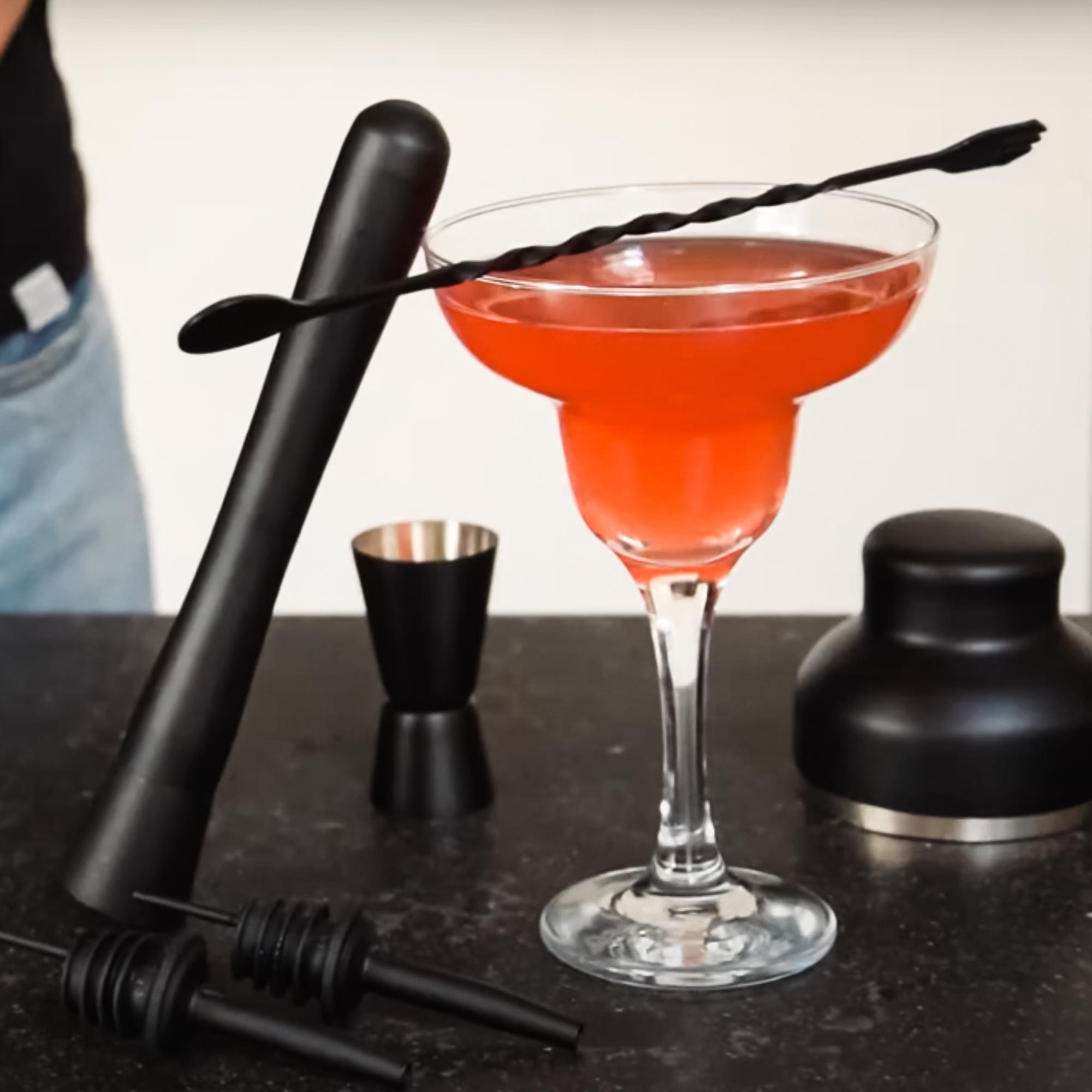 Cocktail Shaker Set - Matt Black