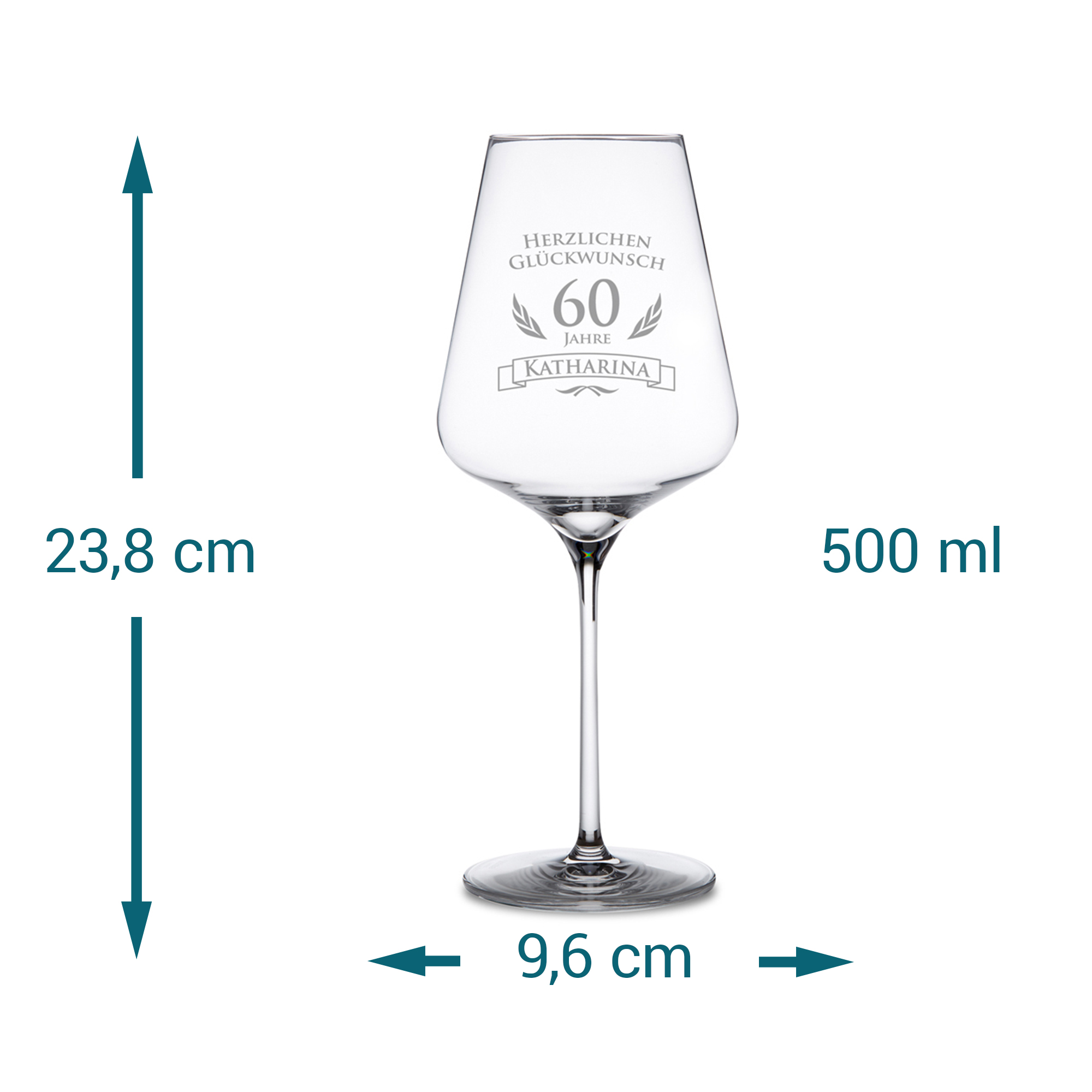 Weinglas zum 60. Geburtstag 1383 - 7