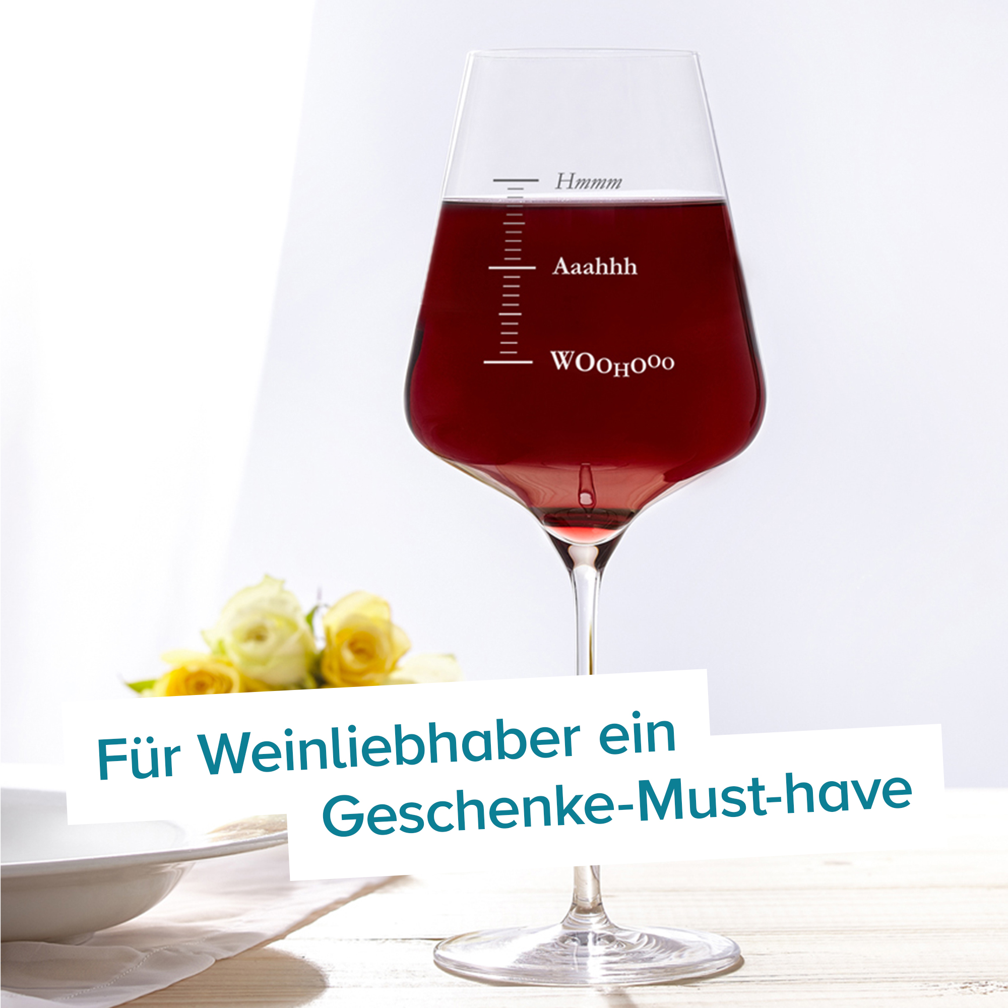 Weinglas mit Gravur - Woohooo 3283 - 4