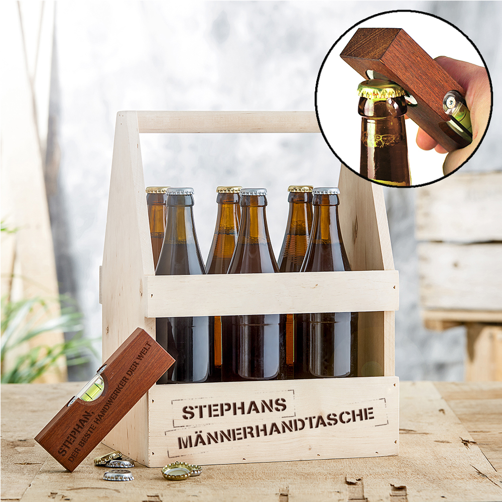 Handwerker Paket - Bierträger mit Wasserwaage 3237