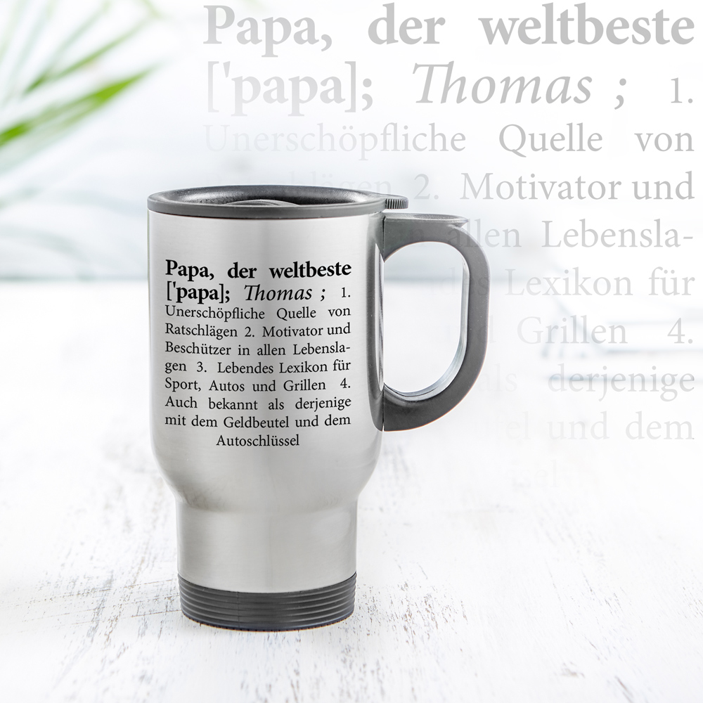 Thermobecher personalisiert - Definition Weltbester Papa 2833