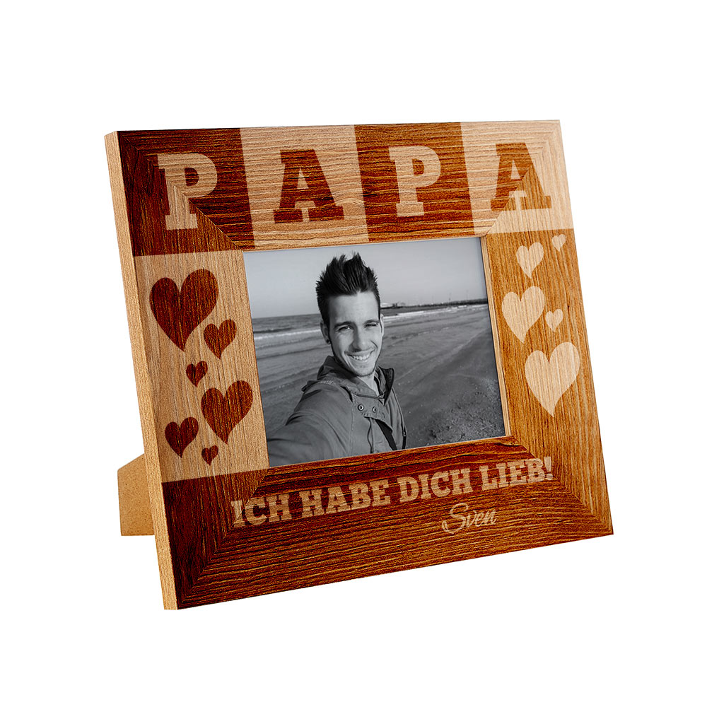 Personalisierter Bilderrahmen für Papa