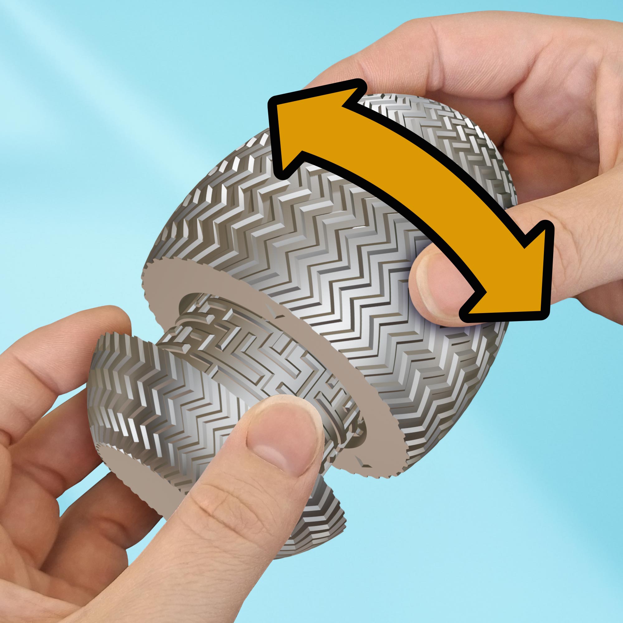 Labyrinthbox Ei – Geschenkverpackung für Geld & Gutscheine - Silber Labyrinthbox Ei – Geschenkverpackung für Geld & Gutscheine - Silber