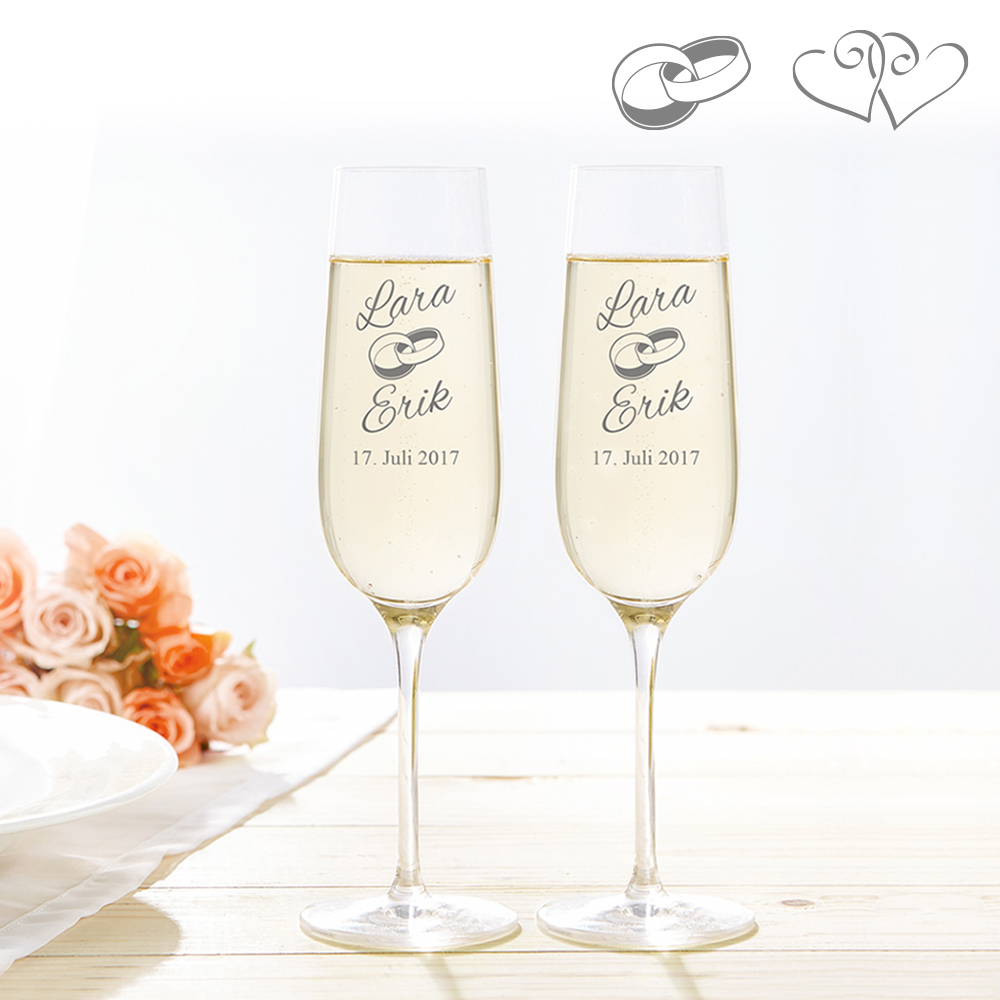 Sektgläser zur Hochzeit 1332 Sektgläser zur Hochzeit 1332
