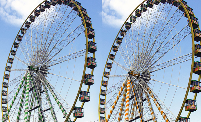 Riesenrad 1.4 Mio.-teiliger Bausatz 1071 - 6