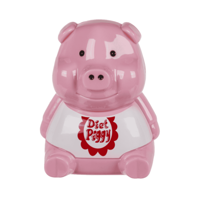 Diät Schweinchen für Kühlschrank - grunzender Scherzartikel  Diät Schweinchen für Kühlschrank - grunzender Scherzartikel