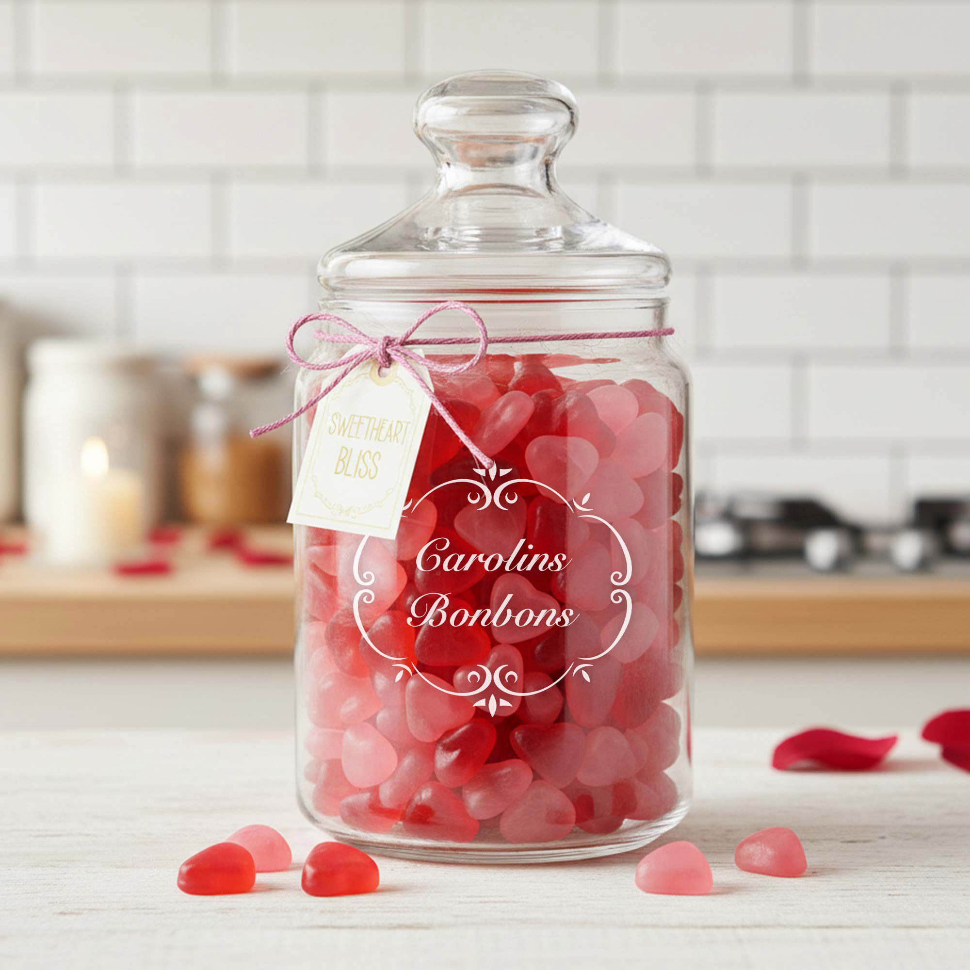 Bonbonglas mit Gravur - Frauen Bonbonglas mit Gravur - Frauen