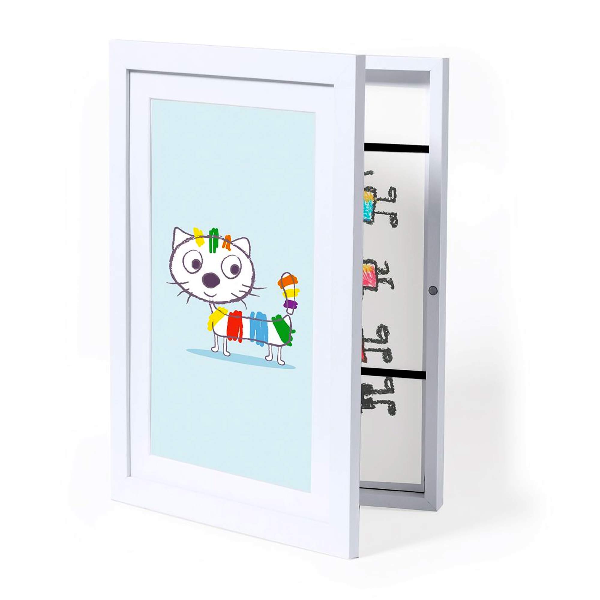 Magnetischer Bilderrahmen für Kinderzeichnungen