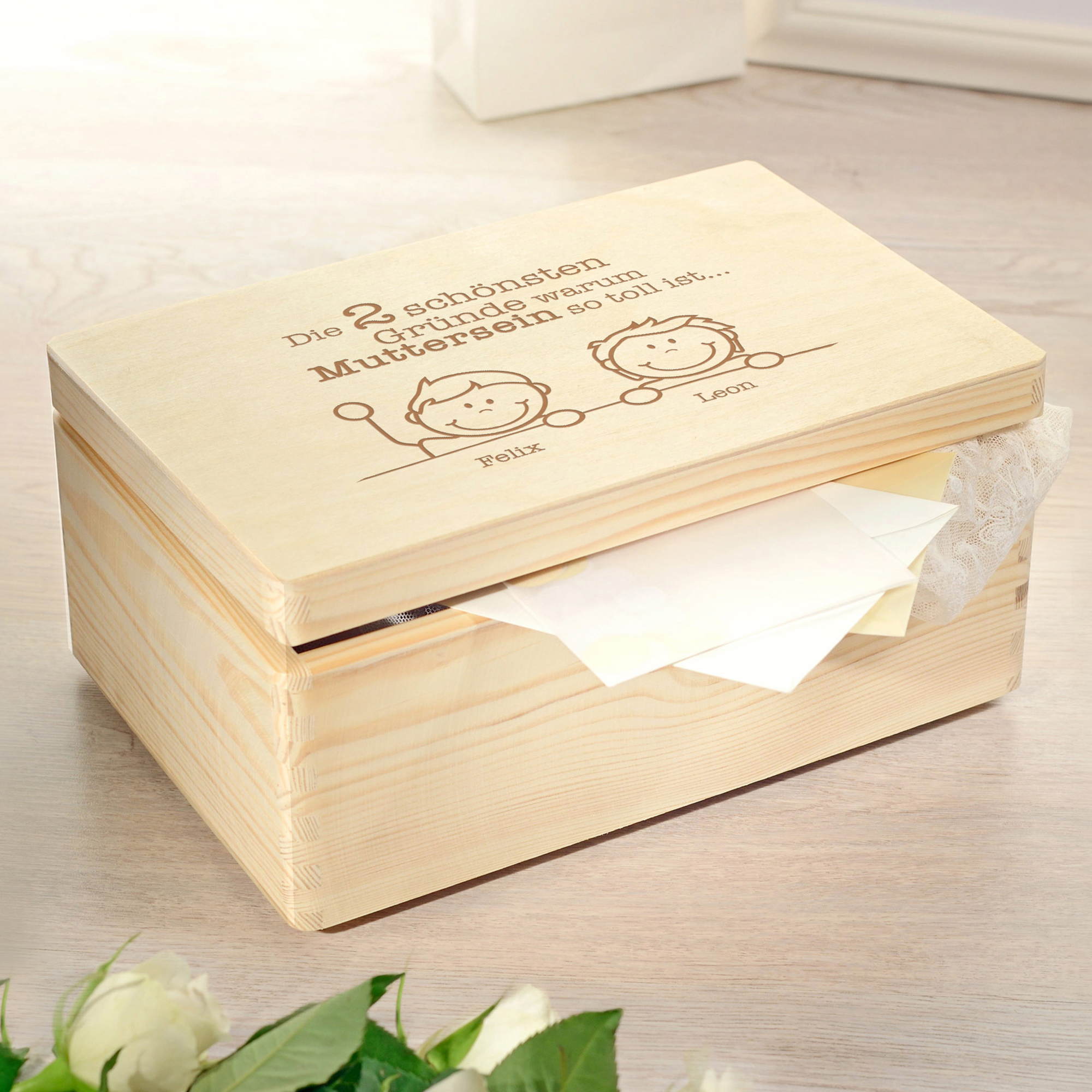 Memory Box mit Gravur - Warum Muttersein so toll ist 2082-01-MZ - 1