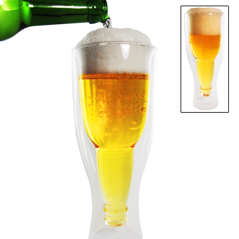 Flasche im Glas - 0,33 l Bierglas 2er Set 1004 Flasche im Glas - 0,33 l Bierglas 2er Set 1004