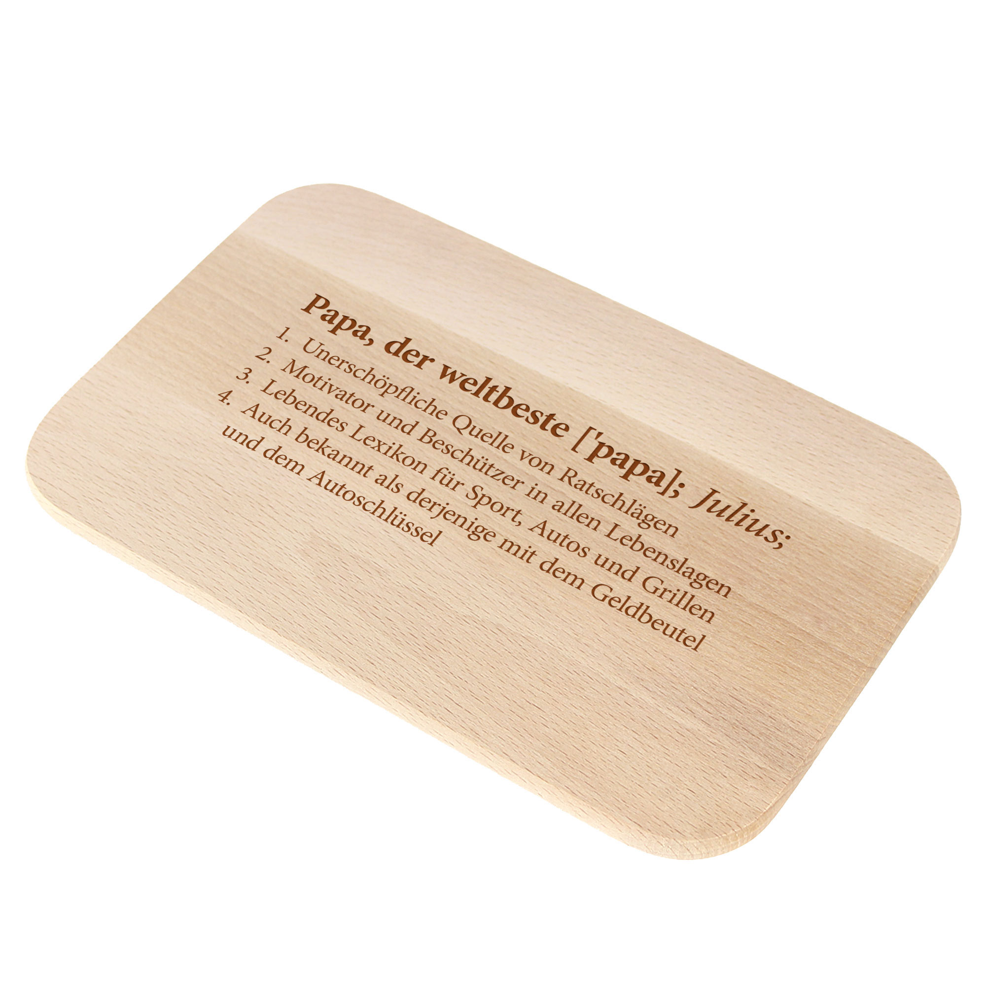 Frühstücksbrettchen Set mit Gravur - Definition Eltern - Personalisiert Frühstücksbrettchen Set mit Gravur - Definition Eltern - Personalisiert