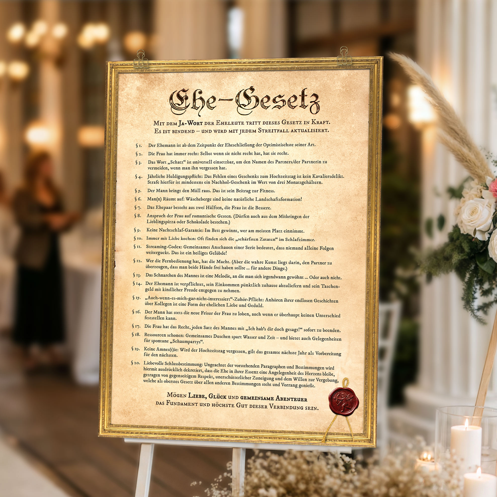 Ehegesetz Poster XXL - Historisch
