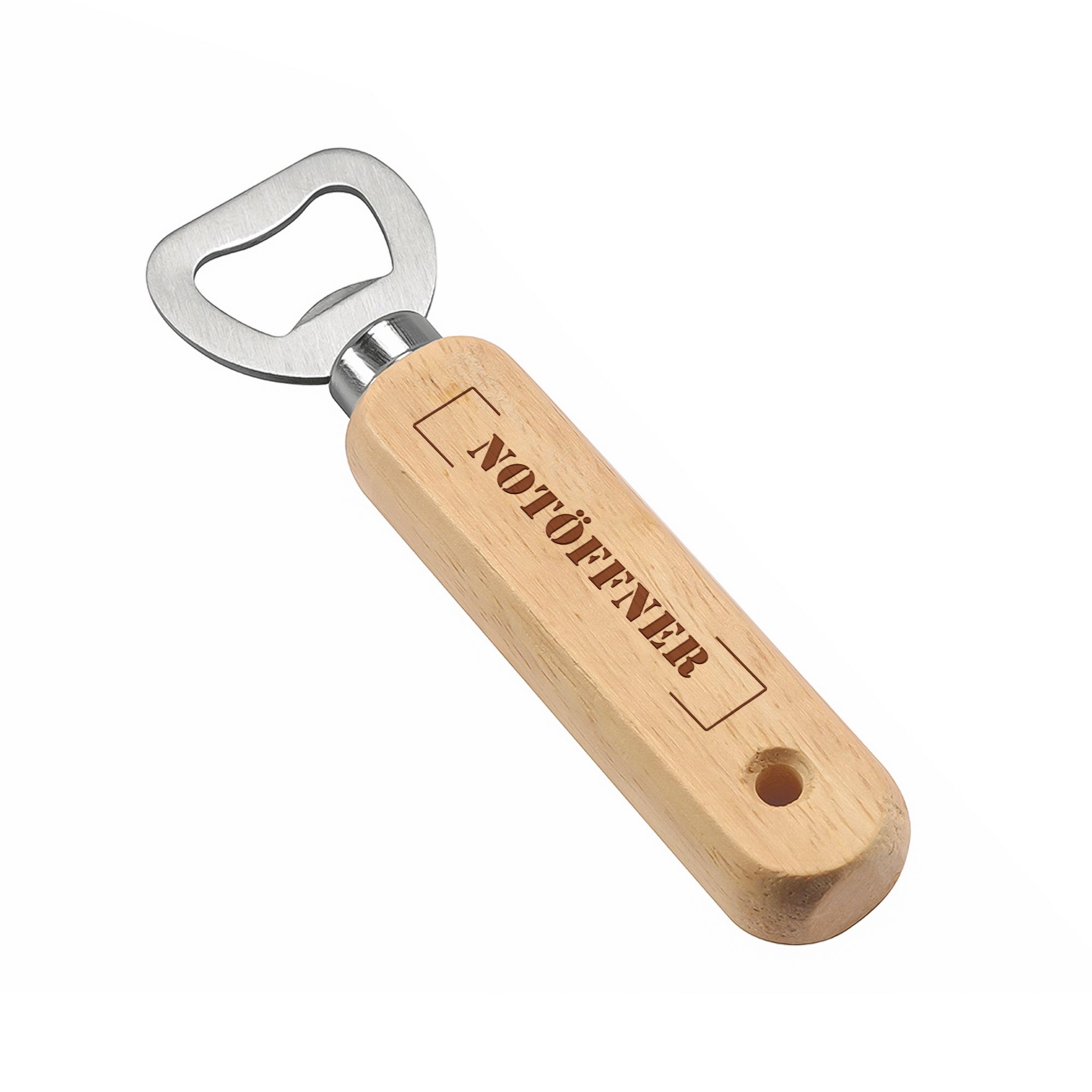 Personalisierter Flaschenöffner aus Holz - Stempel Personalisierter Flaschenöffner aus Holz - Stempel