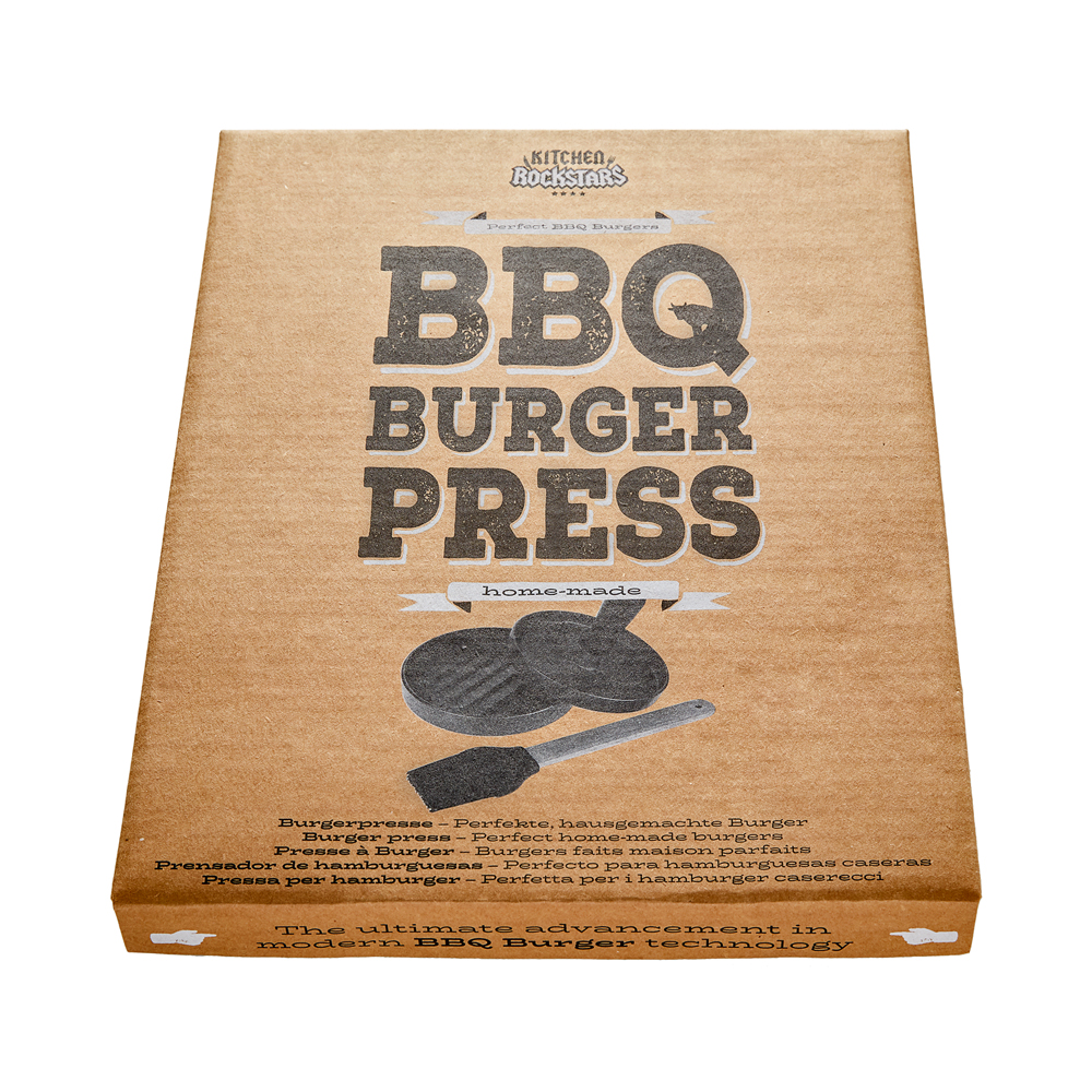 Burgerpresse mit Schneidebrett Grillset - Grillmeister 3563 - 7