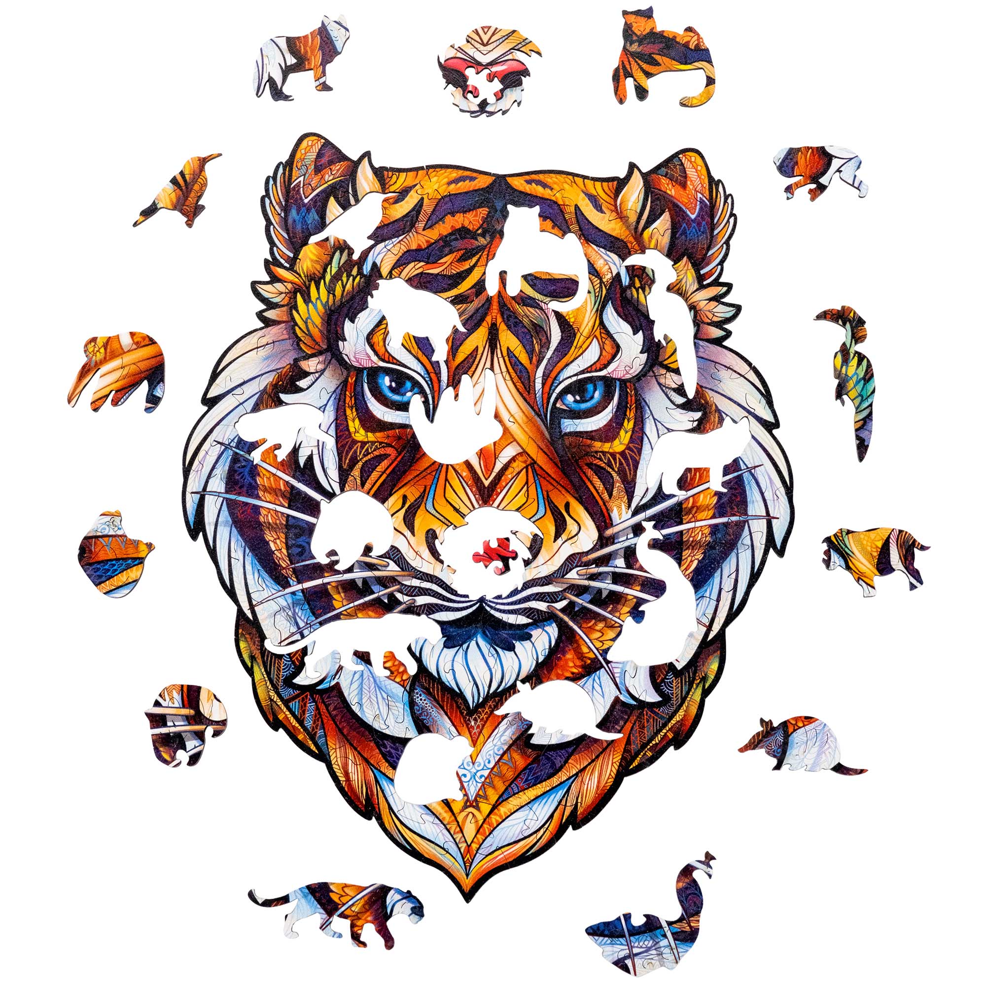 Holzpuzzle - Tiger