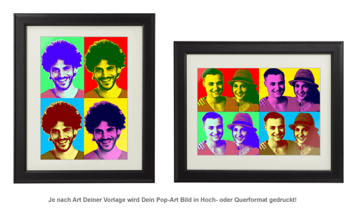 Personalisiertes Pop-Art Bild - Portrait