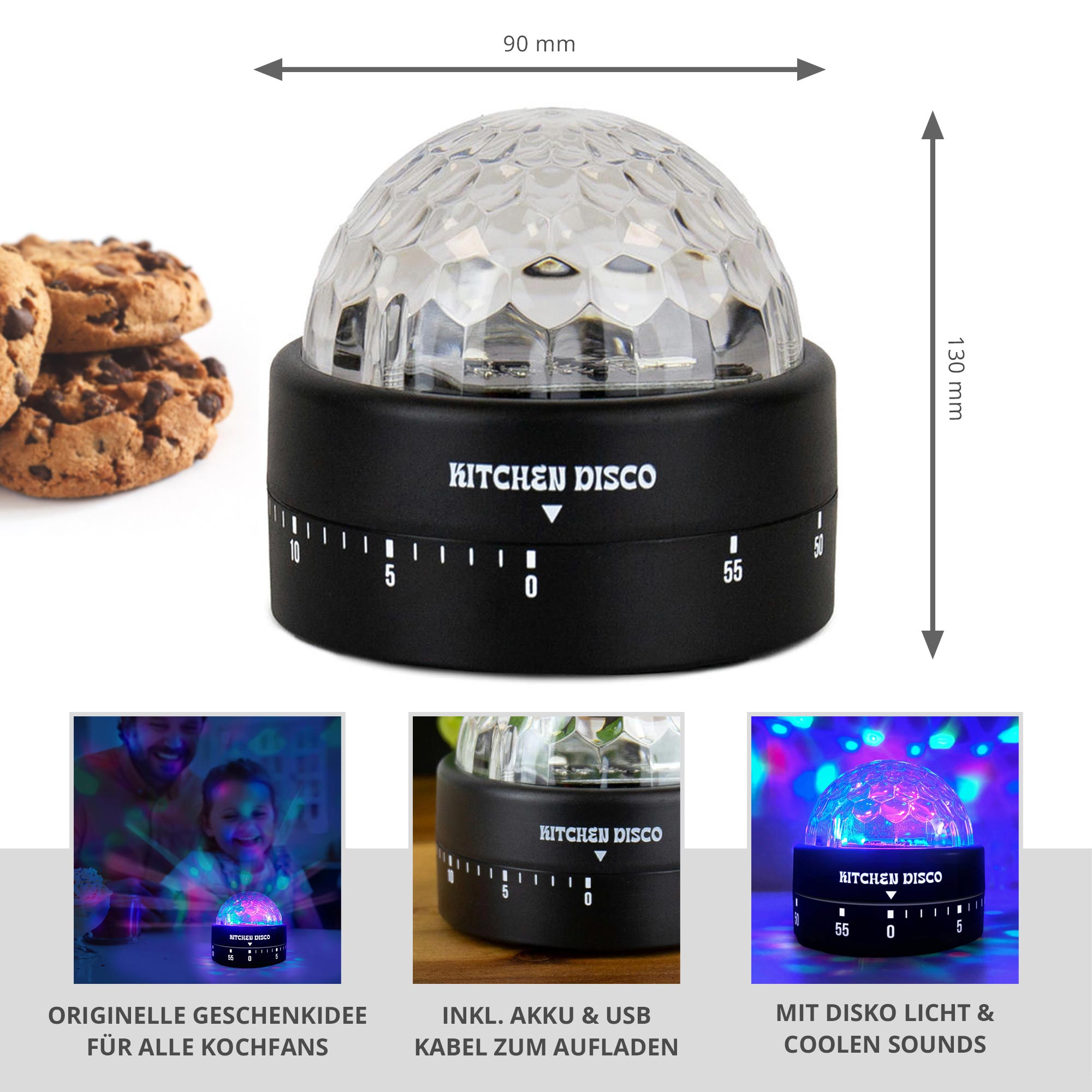 Küchentimer Discolicht mit Musik Küchentimer Discolicht mit Musik