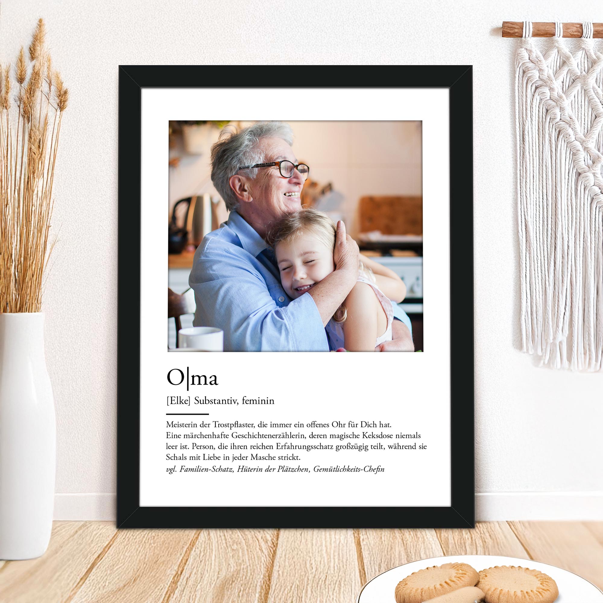 Definition Oma - personalisiertes Bild mit Foto