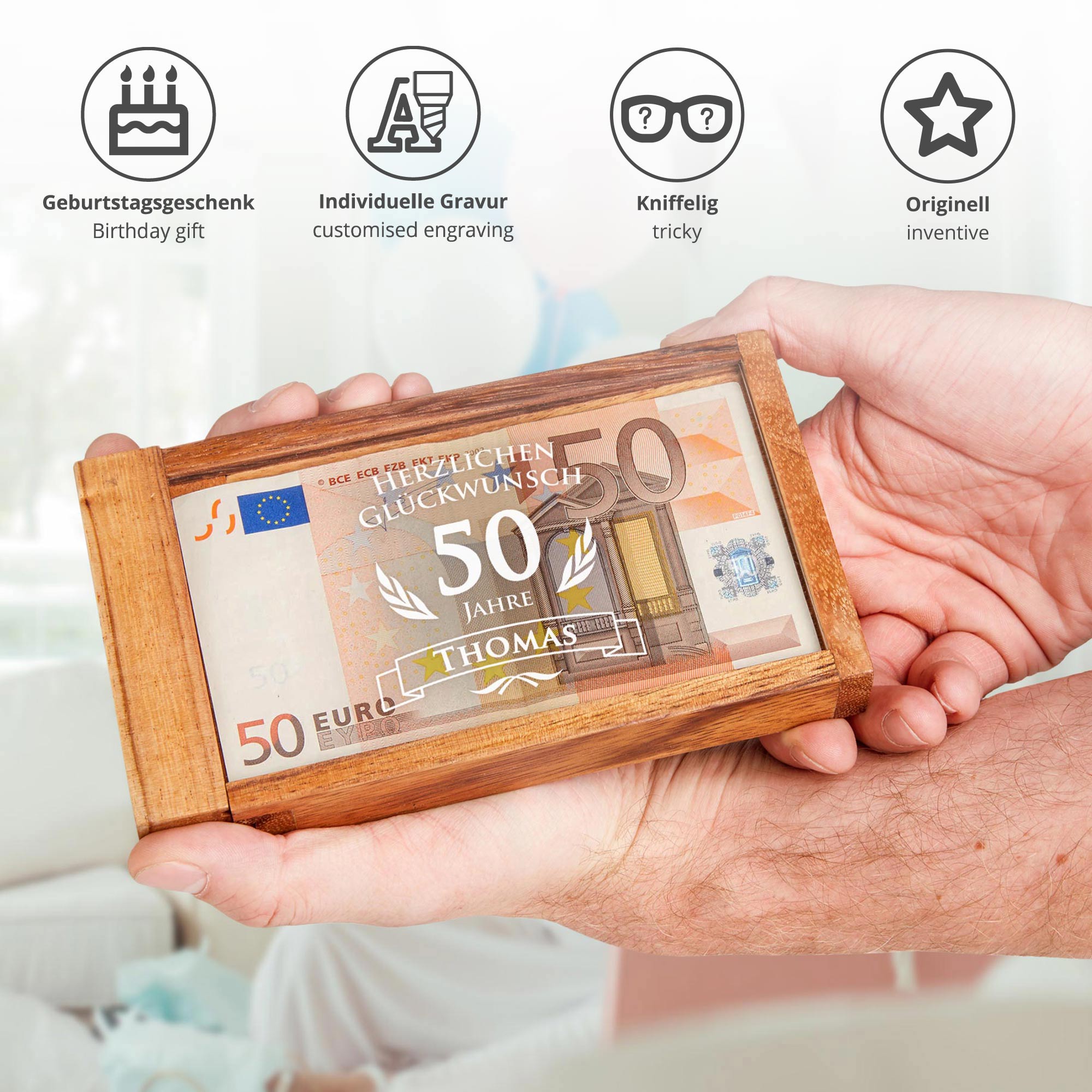 Magische Geldgeschenkbox zum Geburtstag Magische Geldgeschenkbox zum Geburtstag