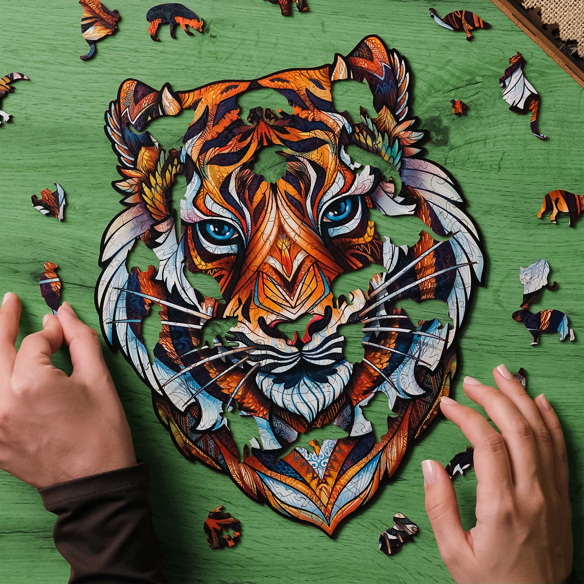 Holzpuzzle - Tiger