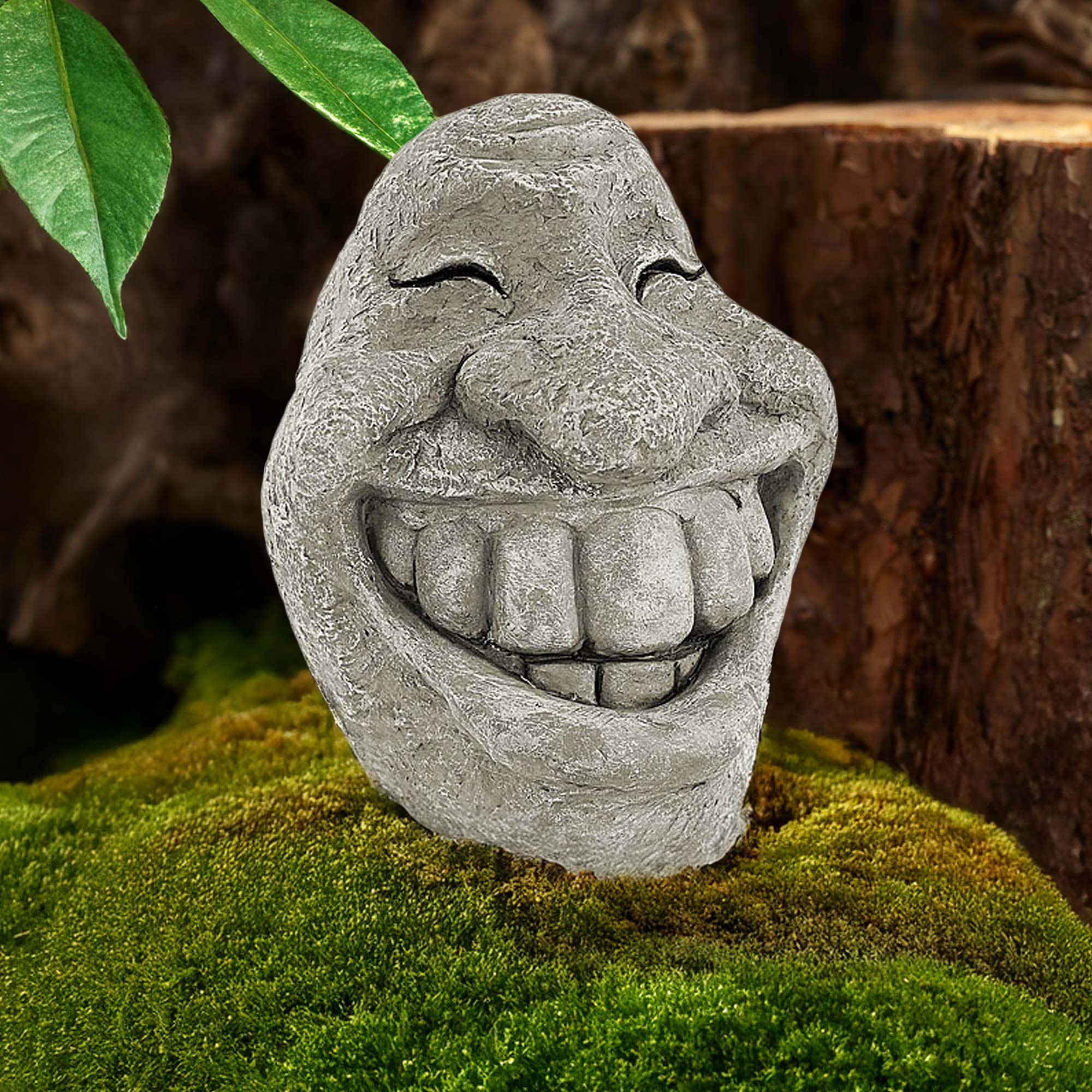 Deko Steinfigur - Smiley