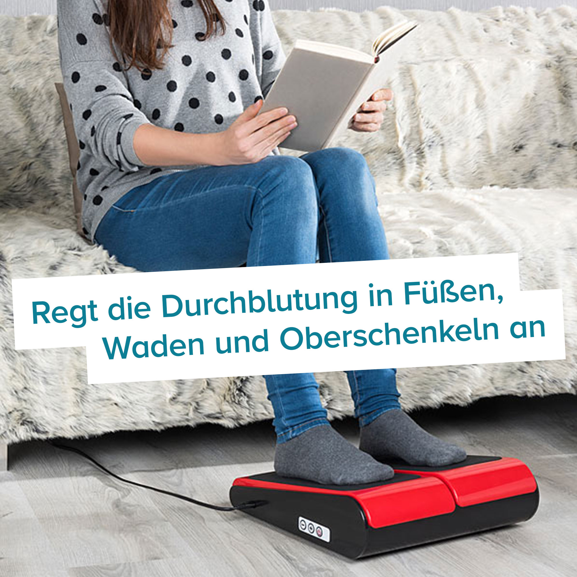 Fuß-Vibrationsplatte mit Massage-Wirkung 4115 - 6