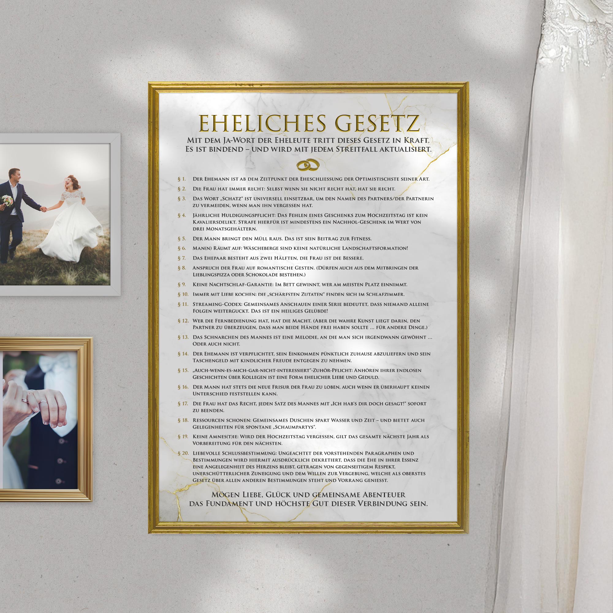 Ehegesetz Poster XXL - Antik