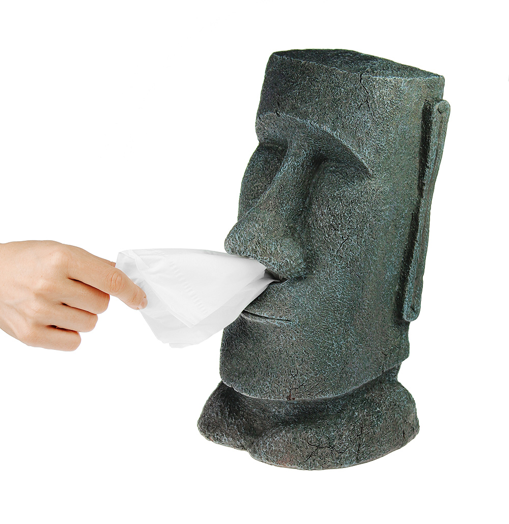 Moai Taschentuchspender - Steingesicht 2750 - 5