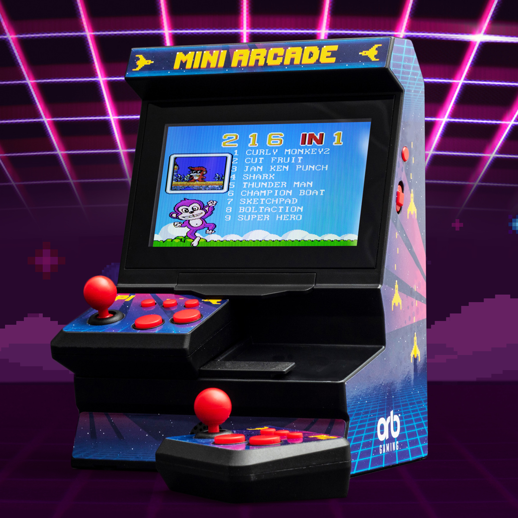 Retro Mini Spielautomat mit Dual-Controller