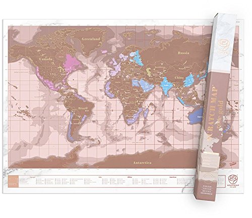 Scratch Map - Rosegold Edition 3422 - 5