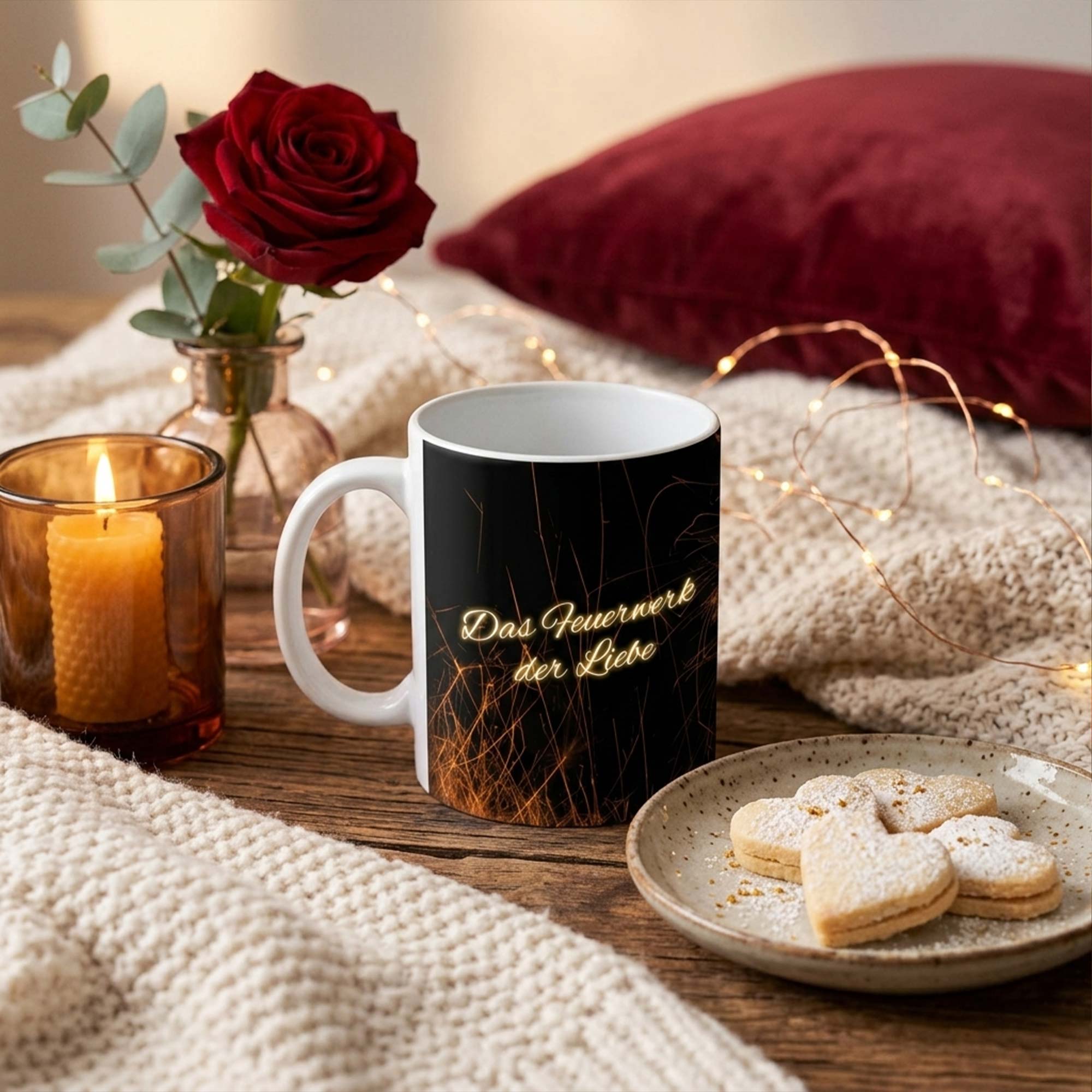 Feuerwerk der Liebe - personalisierte Tasse Feuerwerk der Liebe - personalisierte Tasse