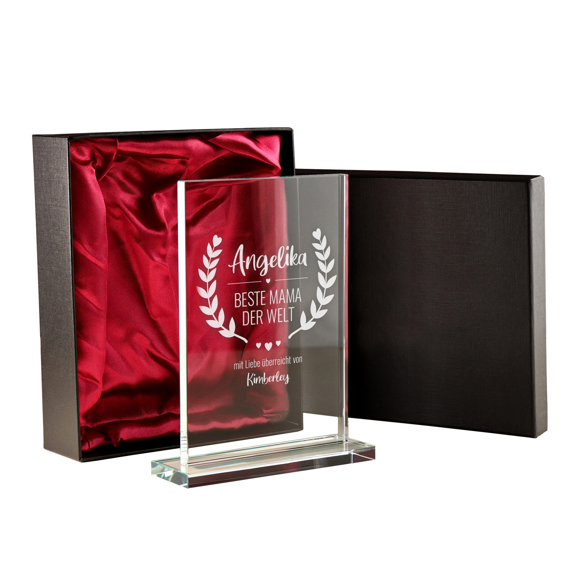 Personalisierter Glaspokal - Auszeichnung für Beste Mama 2162-167-MZ - 4