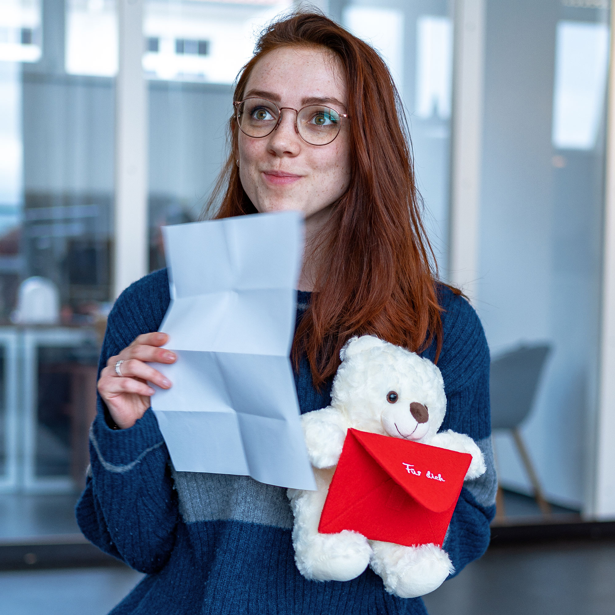 Botschaftsbär - roter Umschlag 3659 - 6